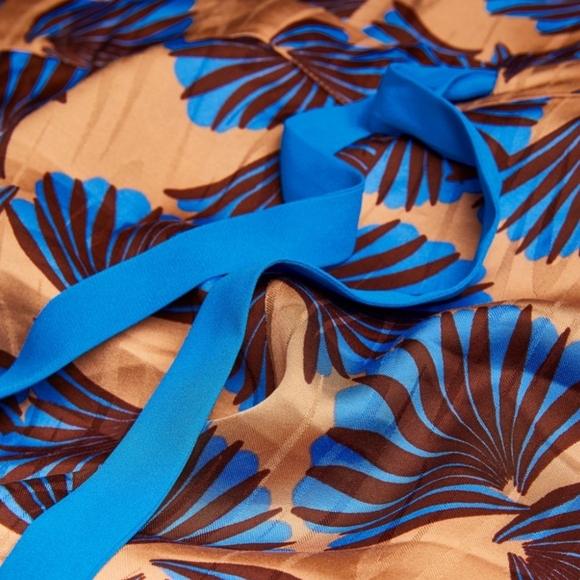 NEW Diane Von Furstenberg’s Fan Print Veronica Trousers 12 - Picture 5 of 13